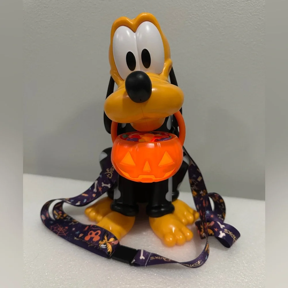 BN Disney Pluto Halloween Candy Bucket - Orange, Black, Yellow
